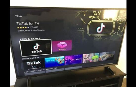 TikTok app on Amazon Fire TV