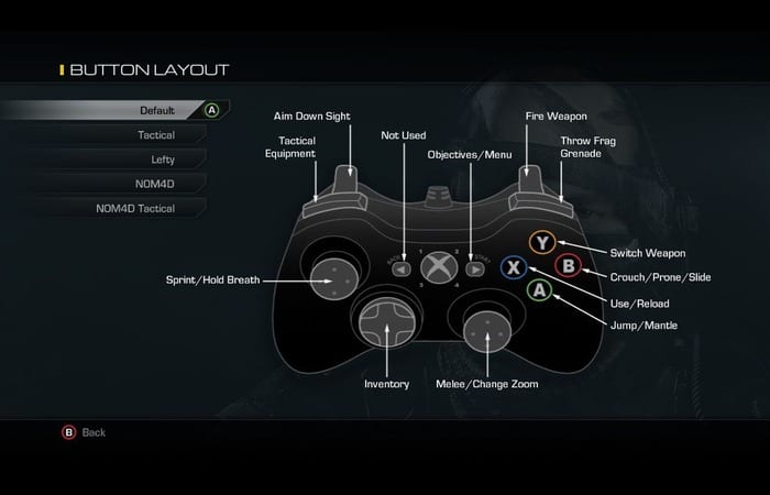 Xbox button guide