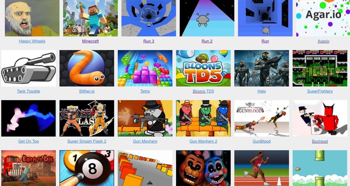 unblocked Games 67 website screenshot