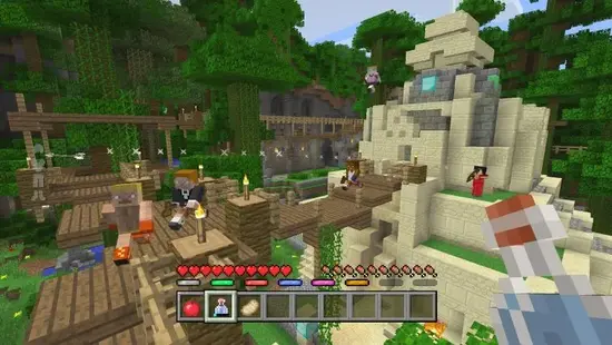 Minecraft Crossplay between PS4 and PS5