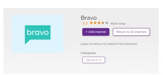Activate Bravotv.com on Roku
