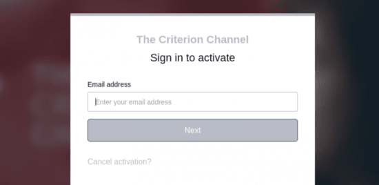 Activate Criterion Channel