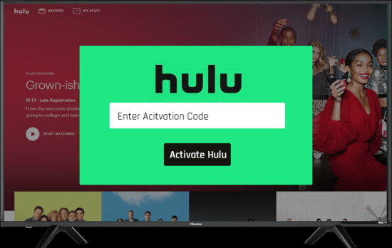 Activate Hulu.com on Android TV