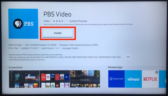 Activate PBS.org on Android TV