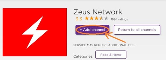 Activate TheZeusNetwork on Roku