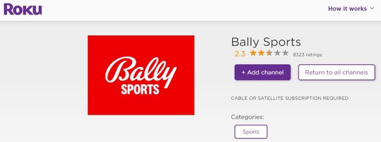 Activate Ballysports.com on Roku