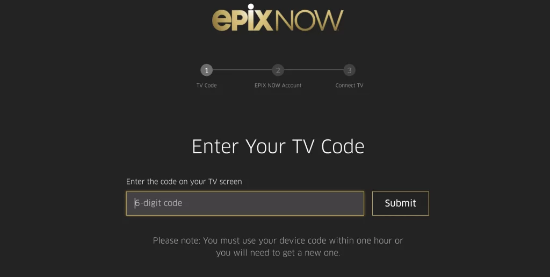 Activate Epixnow.com on Android TV