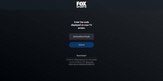 Activate Foxsports.com on Android TV