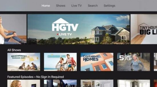 Activate HGTV.com on Android TV