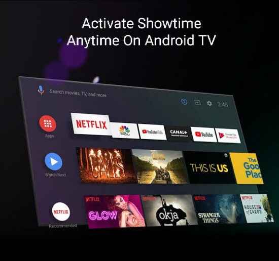 Activate ShowtimeAnytime on Android TV