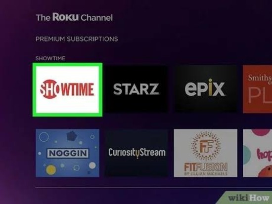 Activate ShowtimeAnytime on Roku