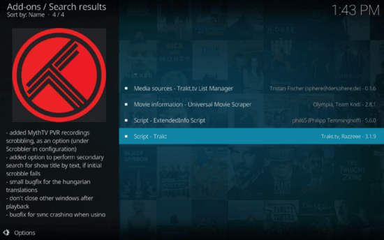 Activate Trakt.tv on Android TV