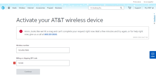 Common Issues while Activating Att.com