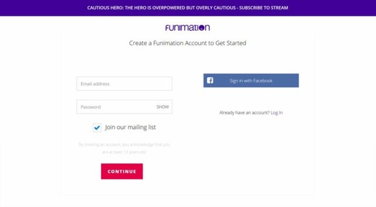 Common Issues while Activating Funimation
