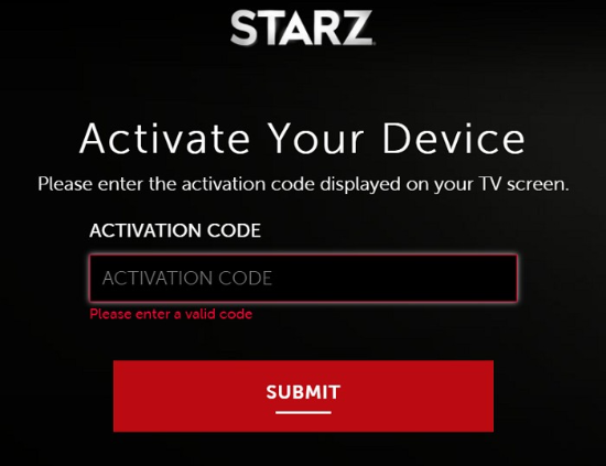 Common Issues while activating Starz.com/activate